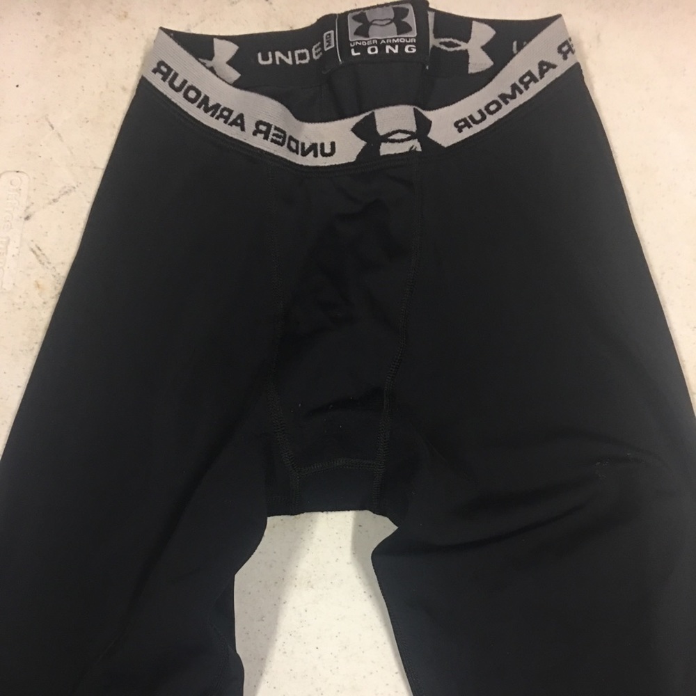 Two pair of men’s  Under Armour compression shorts